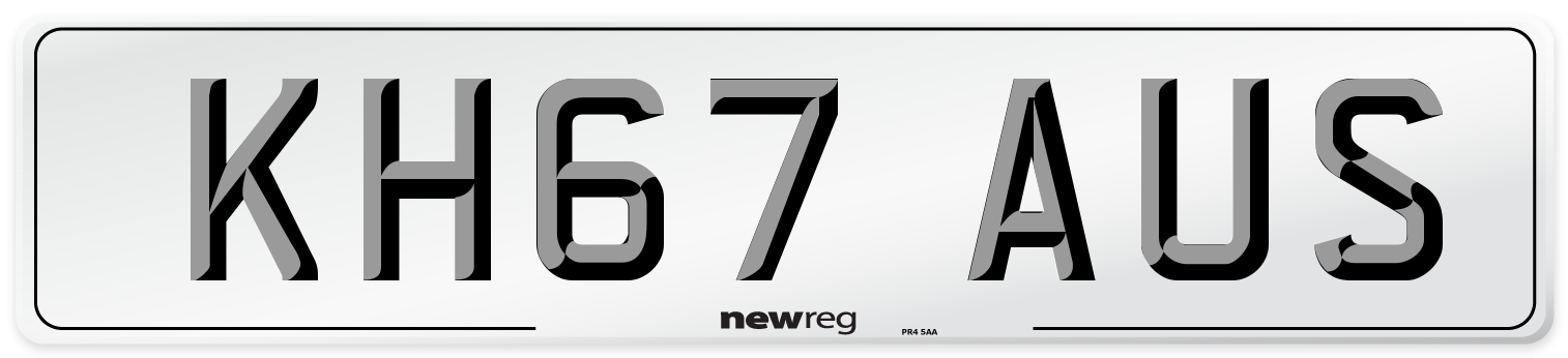 KH67 AUS Number Plate from New Reg